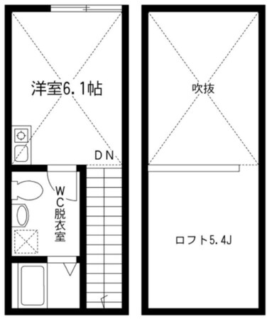 Residence kai C108の物件間取画像